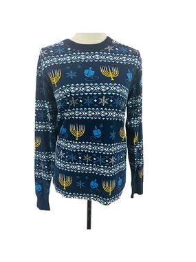 Hanna Andersson Hanukkah Women's Long John Top Small Sleep Shirt